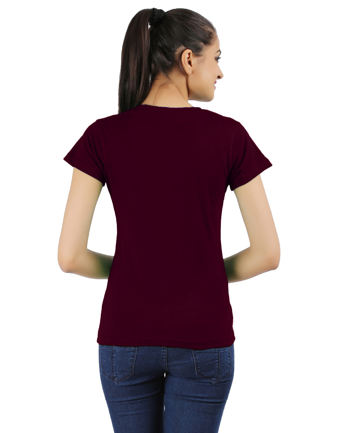 Ap'pulse Women's Short Sleeve V neck Tshirt