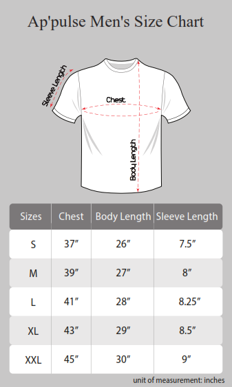 Ap'pulse Men's Short Sleeve Round Neck Tshirt