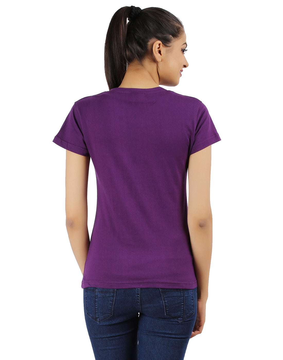 Ap'pulse Women's Short Sleeve V neck Tshirt