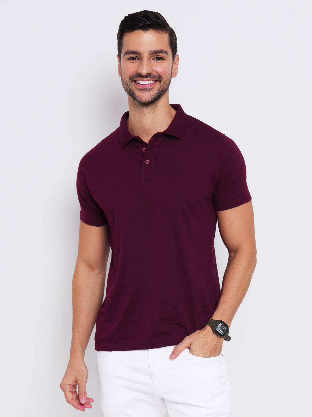 Ap'pulse Men's Casual Polo Tshirt