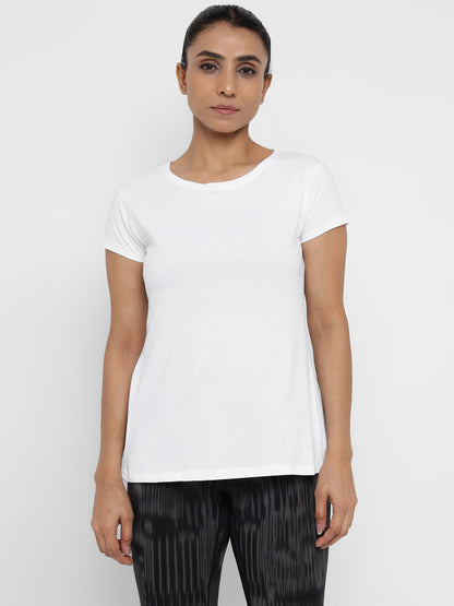 Appulse Women's Back Open T-Shirt | Women | Premium Cotton | Activewear | Athleisure