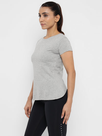 Appulse Women's Back Open T-Shirt | Women | Premium Cotton | Activewear | Athleisure