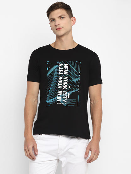 Appulse Men's Short Sleeve Round Neck Printed T-Shirt | Men | Premium Cotton | Activewear | Athleisure