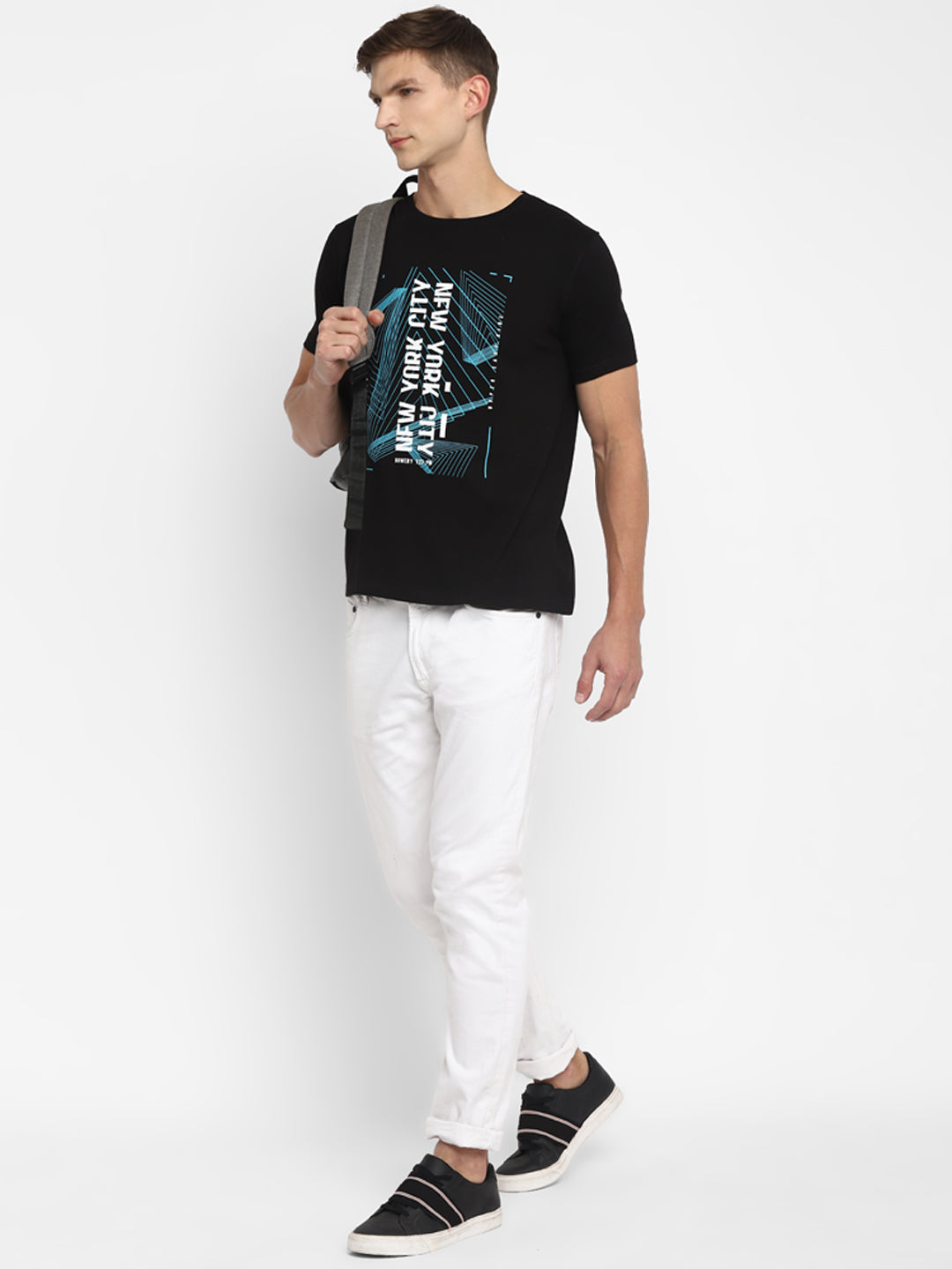 Appulse Men's Short Sleeve Round Neck Printed T-Shirt | Men | Premium Cotton | Activewear | Athleisure