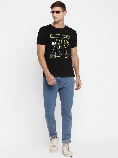 Appulse Men's Short Sleeve Round Neck Printed T-Shirt | Men | Premium Cotton | Activewear | Athleisure