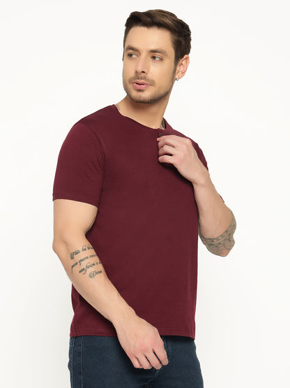 Appulse Men's Short Sleeve Henley T-Shirt | Men | Premium Cotton | Activewear | Athleisure