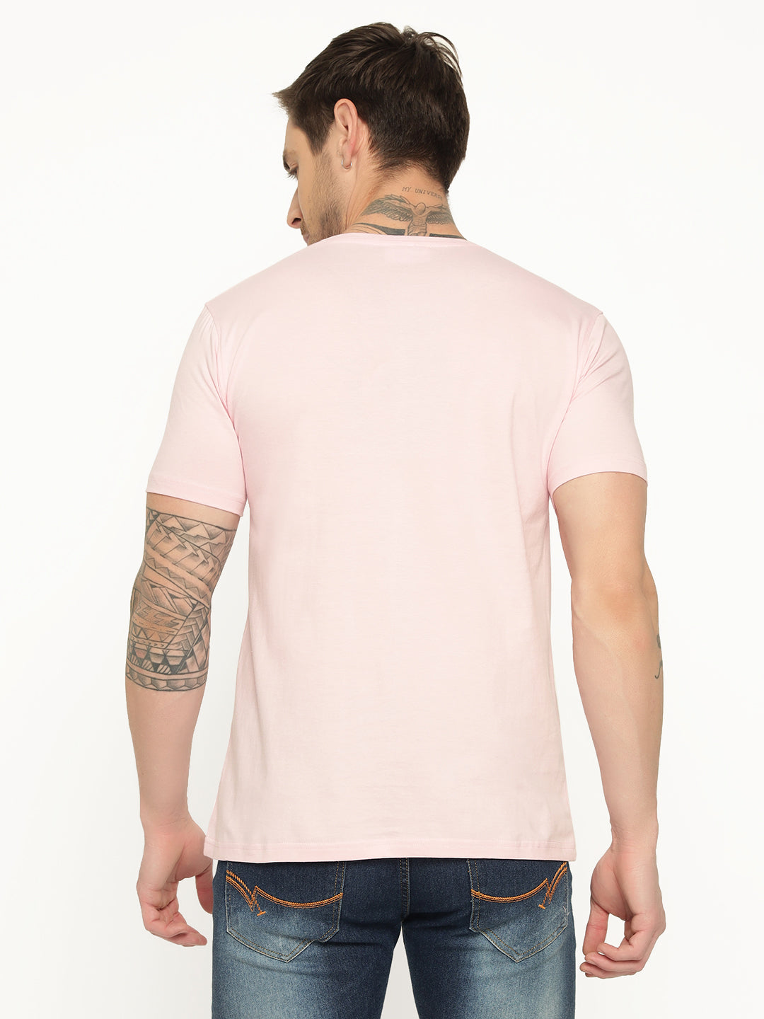 Ap'pulse Men's Short Sleeve Henley Tshirt