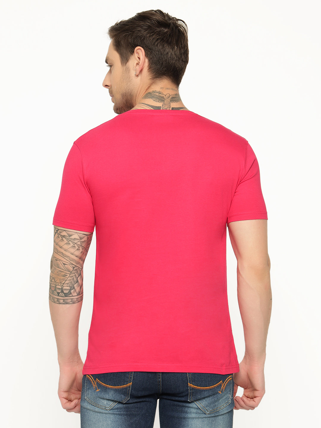 Ap'pulse Men's Short Sleeve Henley Tshirt
