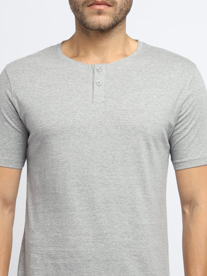 Appulse Men's Short Sleeve Henley T-Shirt | Men | Premium Cotton | Activewear | Athleisure