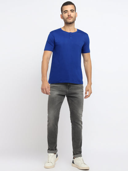 Appulse Men's Short Sleeve Henley T-Shirt | Men | Premium Cotton | Activewear | Athleisure