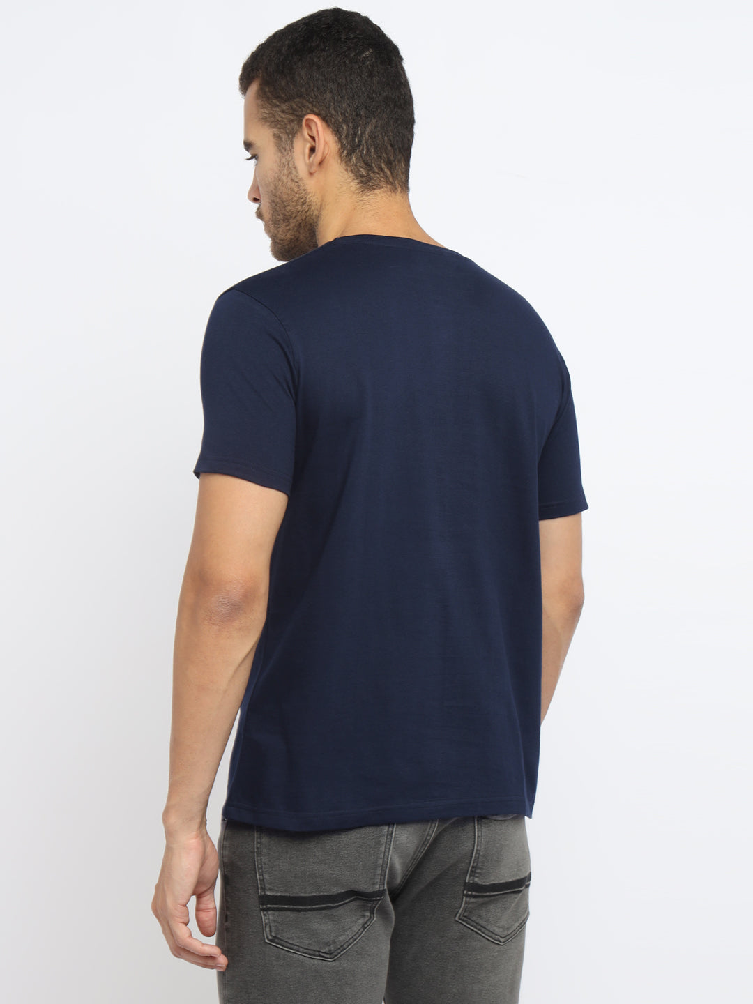 Ap'pulse Men's Short Sleeve Henley Tshirt