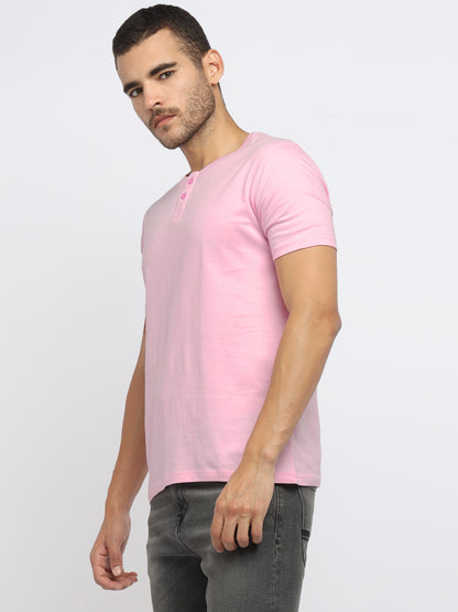 Appulse Men's Short Sleeve Henley T-Shirt | Men | Premium Cotton | Activewear | Athleisure