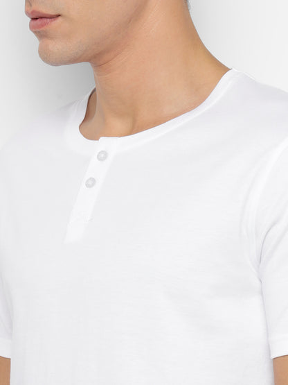 Appulse Men's Short Sleeve Henley T-Shirt | Men | Premium Cotton | Activewear | Athleisure