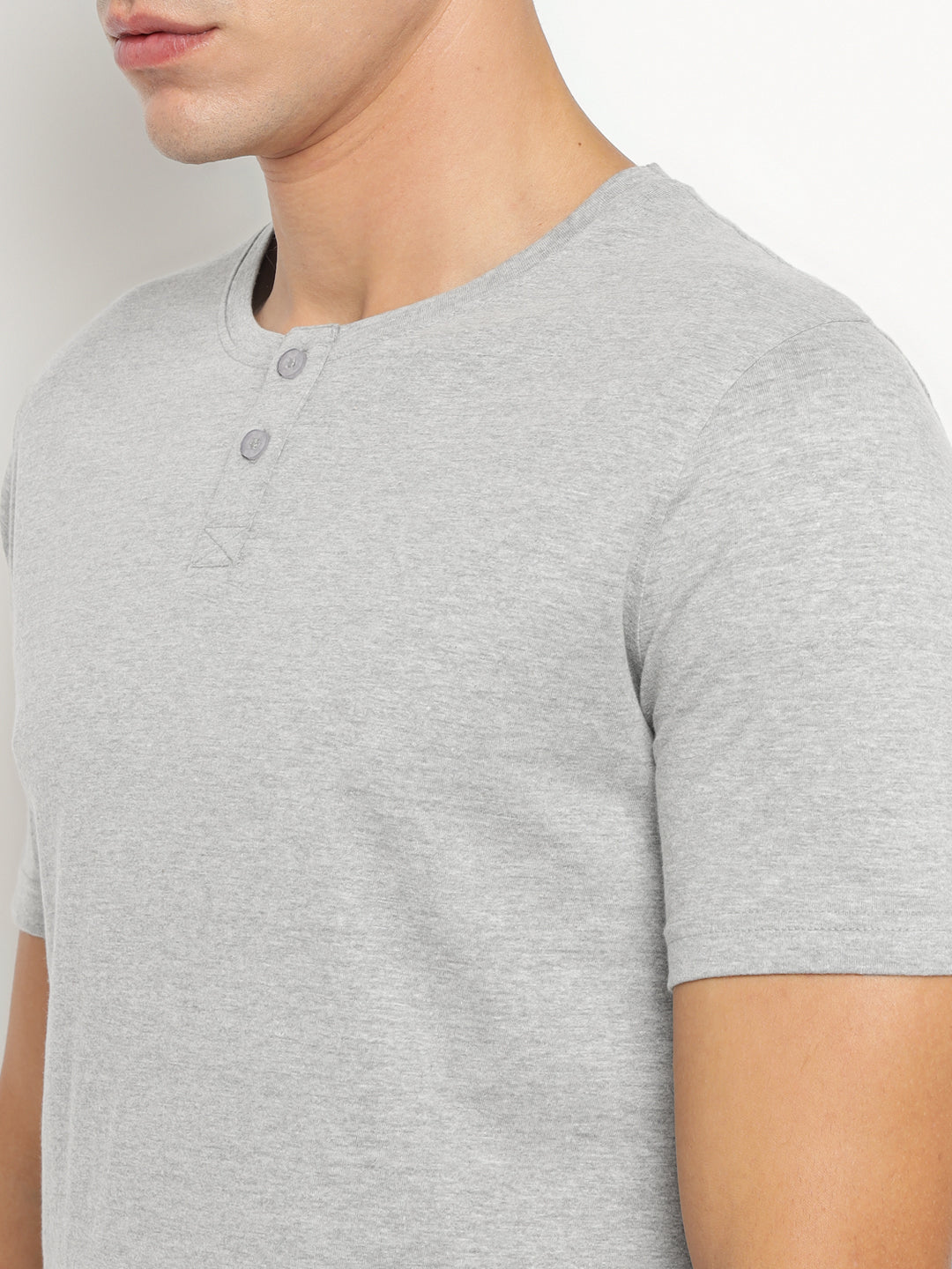 Ap'pulse Men's Short Sleeve Henley Tshirt