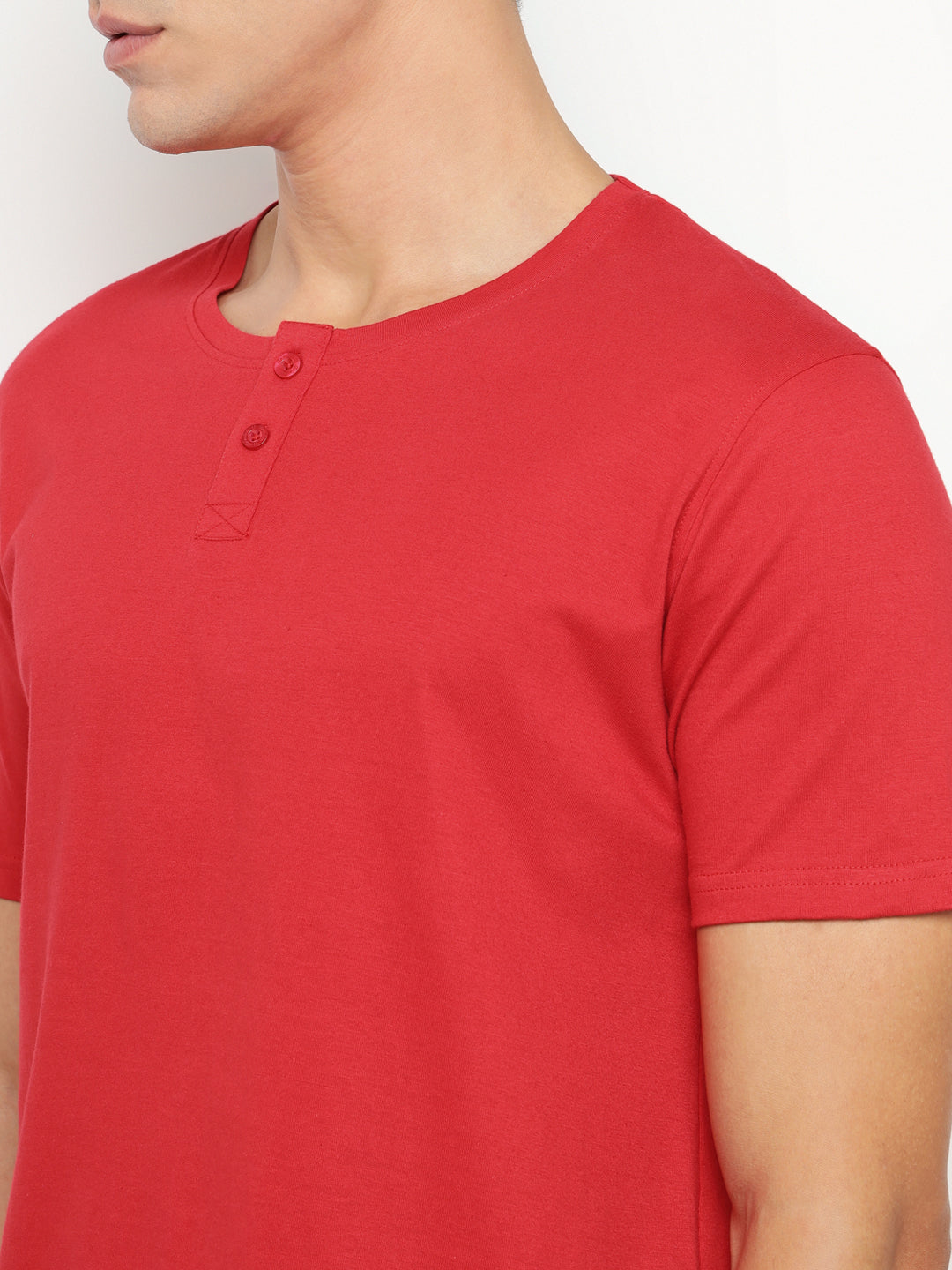 Ap'pulse Men's Short Sleeve Henley Tshirt