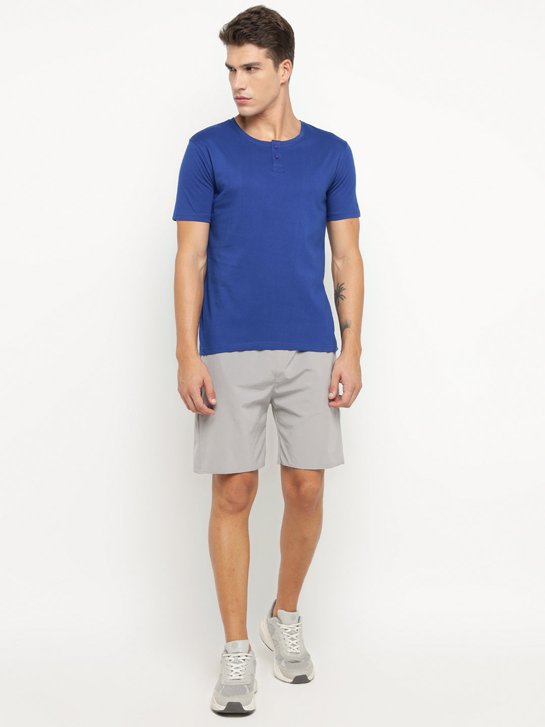 Ap'pulse Men's Short Sleeve Henley Tshirt