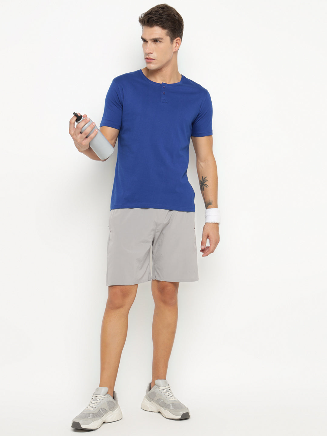 Ap'pulse Men's Short Sleeve Henley Tshirt