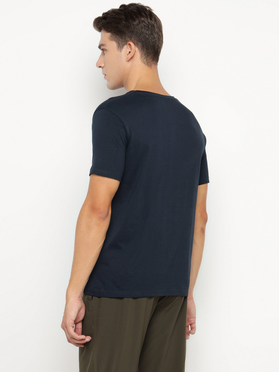 Ap'pulse Men's Short Sleeve Henley Tshirt
