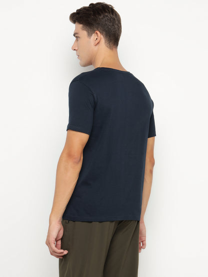 Appulse Men's Short Sleeve Henley T-Shirt | Men | Premium Cotton | Activewear | Athleisure