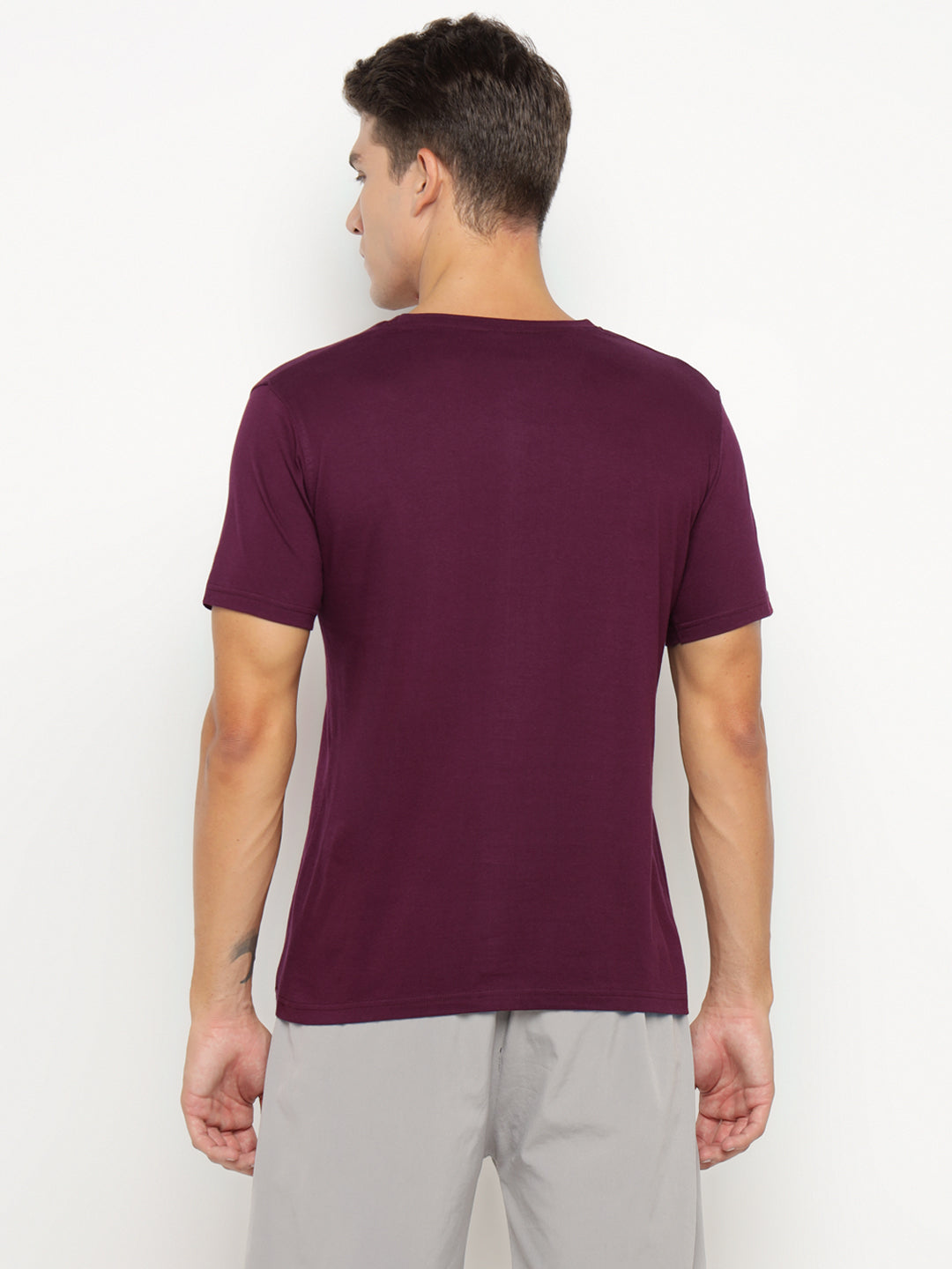 Ap'pulse Men's Short Sleeve Henley Tshirt