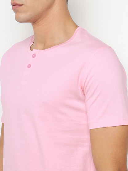 Appulse Men's Short Sleeve Henley T-Shirt | Men | Premium Cotton | Activewear | Athleisure