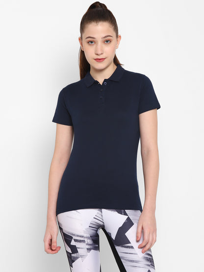 Appulse Women's Sports Polo T-Shirt | Women | Premium Cotton | Activewear | Athleisure