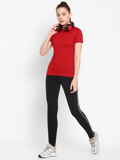 Appulse Women's Sports Polo T-Shirt | Women | Premium Cotton | Activewear | Athleisure