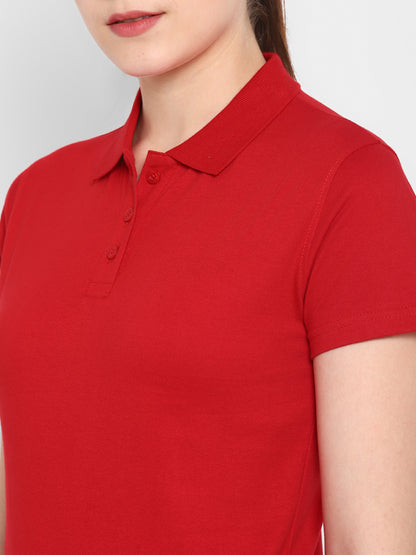 Appulse Women's Sports Polo T-Shirt | Women | Premium Cotton | Activewear | Athleisure