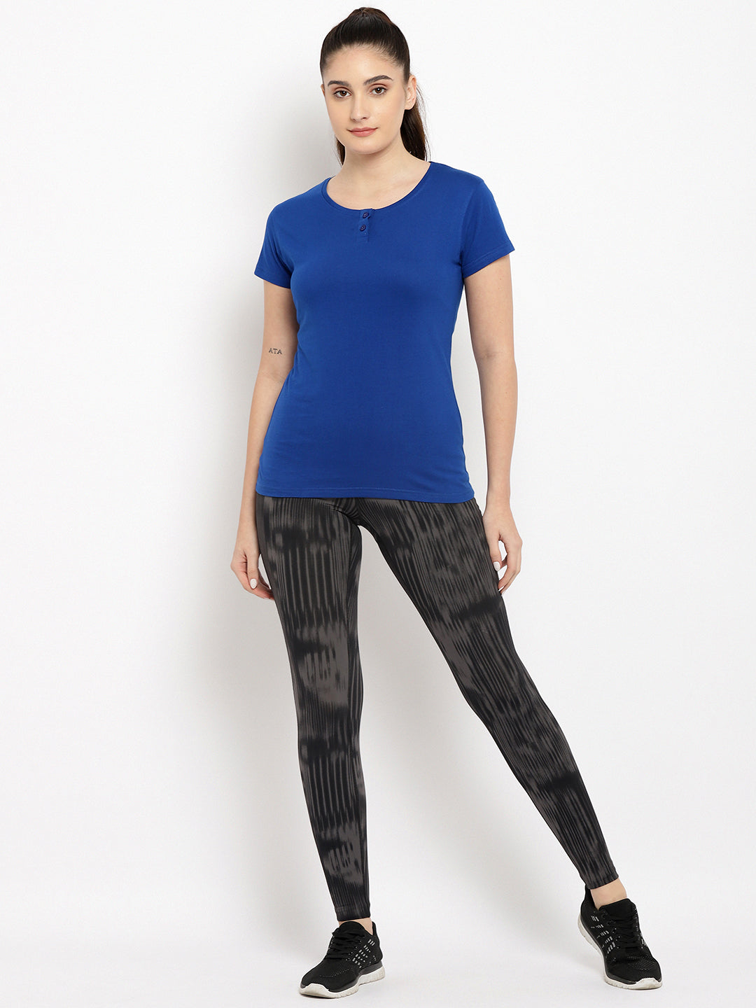 Appulse Women's Short Sleeve Henley T-Shirt | Women | Premium Cotton | Activewear | Athleisure