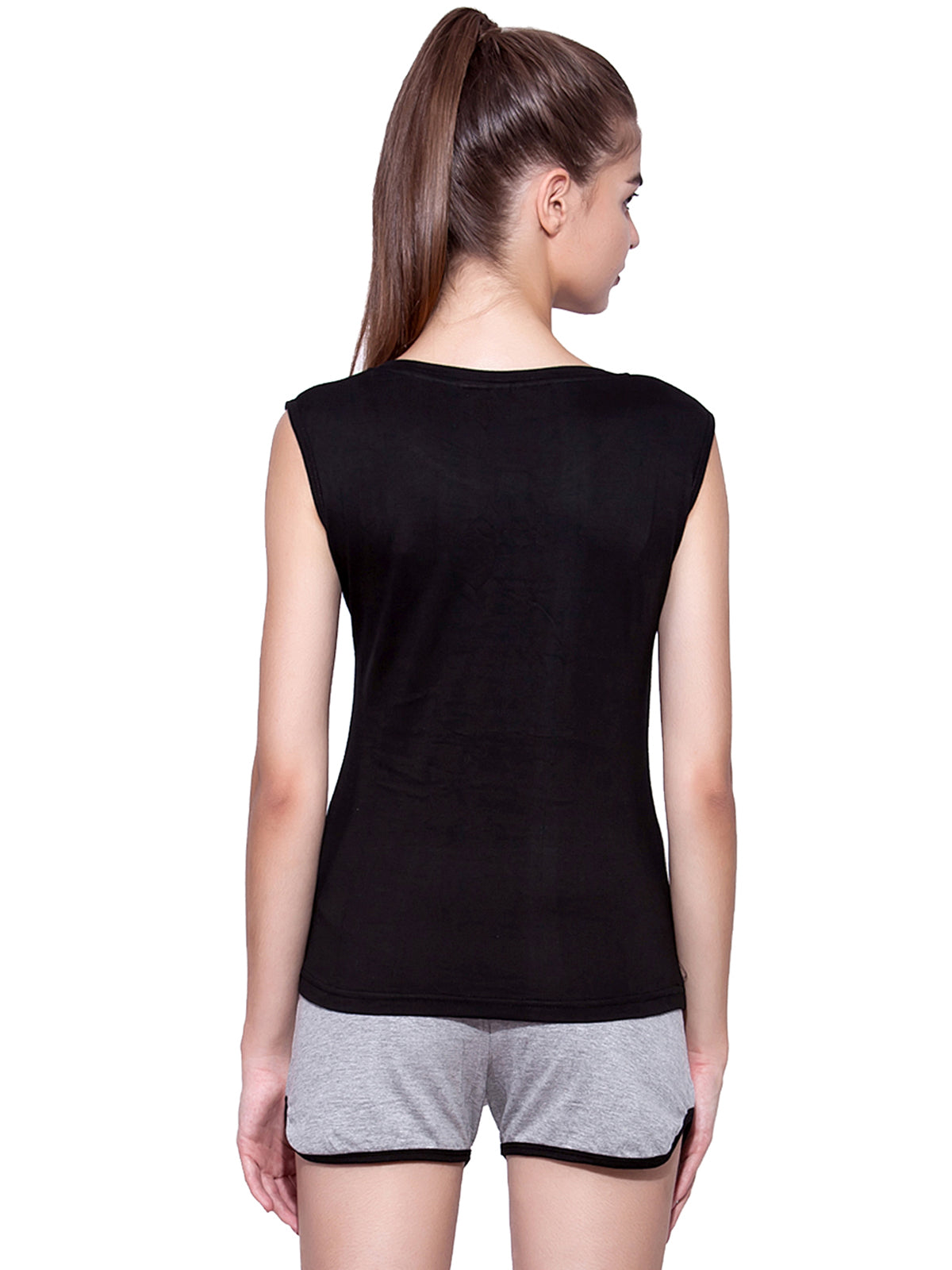 Appulse Women's Sleeveless Henley T-Shirt | Women | Premium Cotton | Activewear | Athleisure
