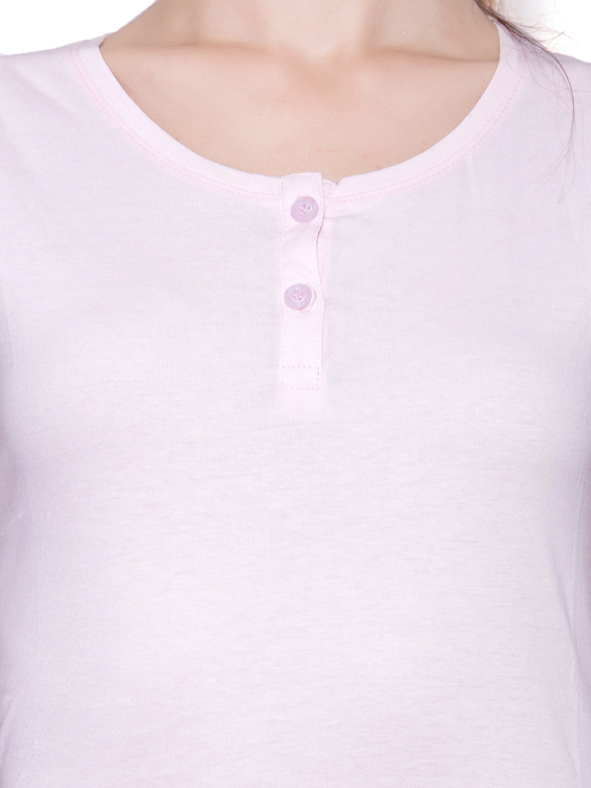 Ap'pulse Women's Sleeveless Henley Tshirt