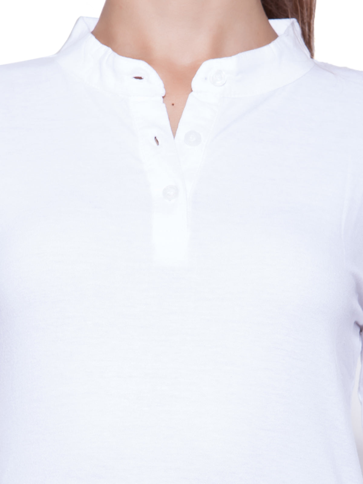 Ap'pulse Women's Long Sleeve Mandarin Polo Tshirt