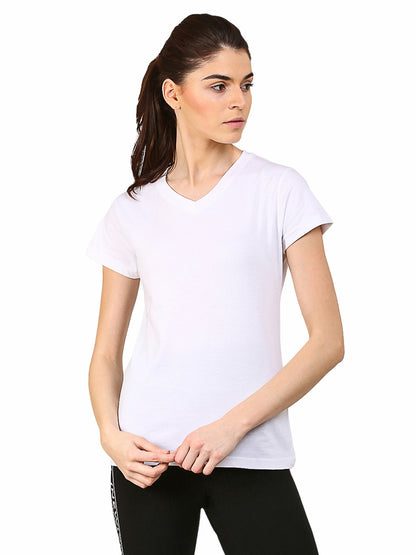 Appulse Women's Short Sleeve V neck T-Shirt | Women | Premium Cotton | Activewear | Athleisure