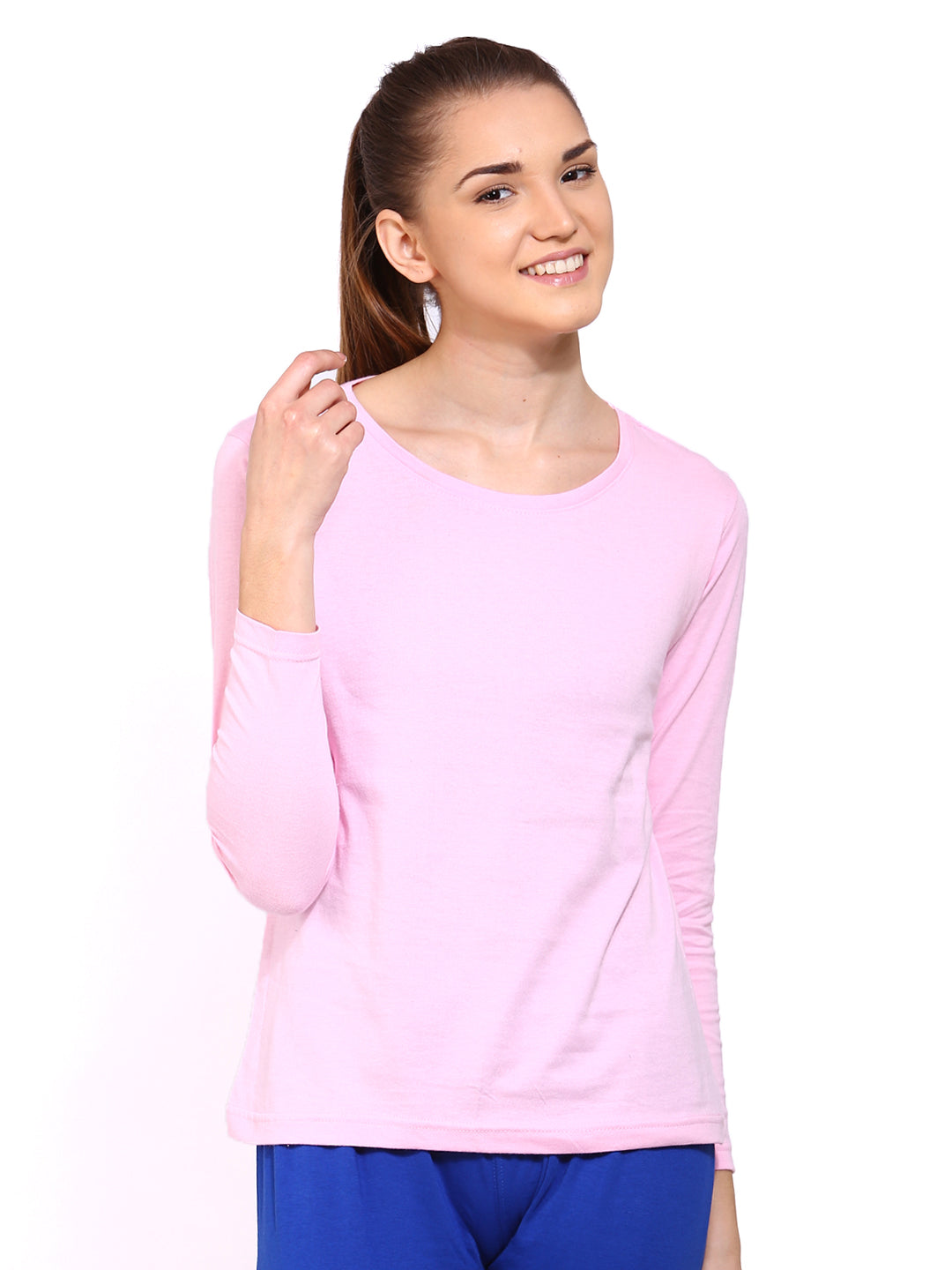 Ap'pulse Women's Long Sleeve Round Neck T-Shirt