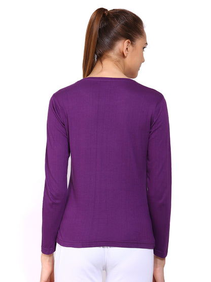 Appulse Women's Long Sleeve Round Neck T-Shirt | Women | Premium Cotton | Activewear | Athleisure