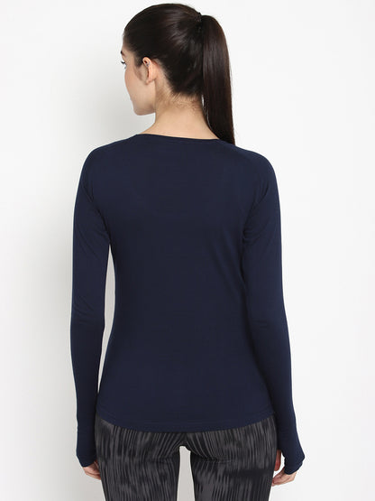 Appulse Women's Round Neck Zipper Long Sleeve T-Shirt | Women | Premium Cotton | Activewear | Athleisure
