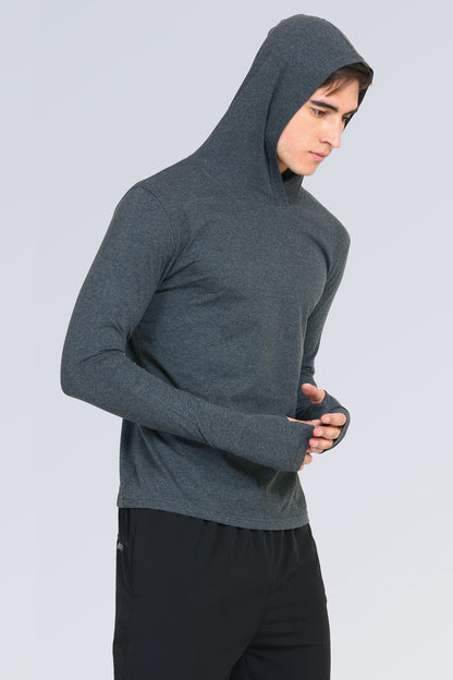 Appulse Men's Hooded Thumb Hole T-Shirt | Men | Premium Cotton | Activewear | Athleisure