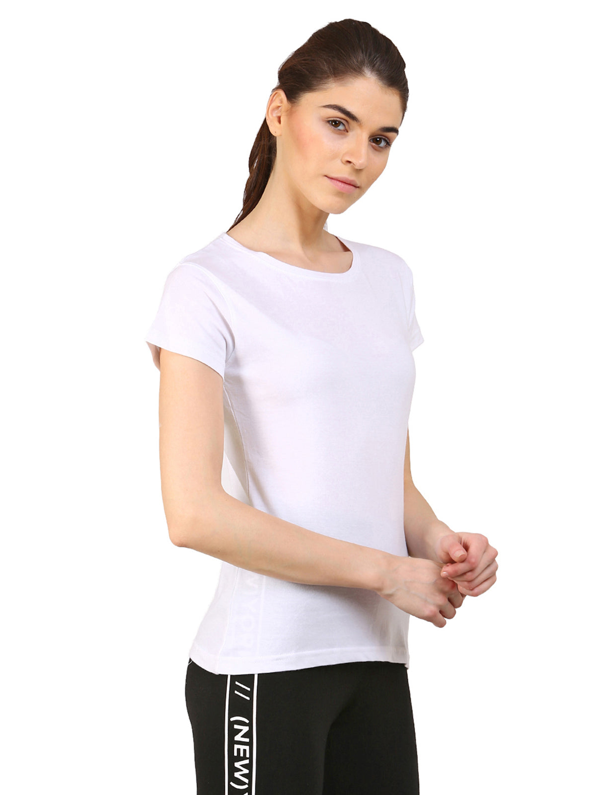 Ap'pulse Women's Short Sleeve Round neck Tshirt