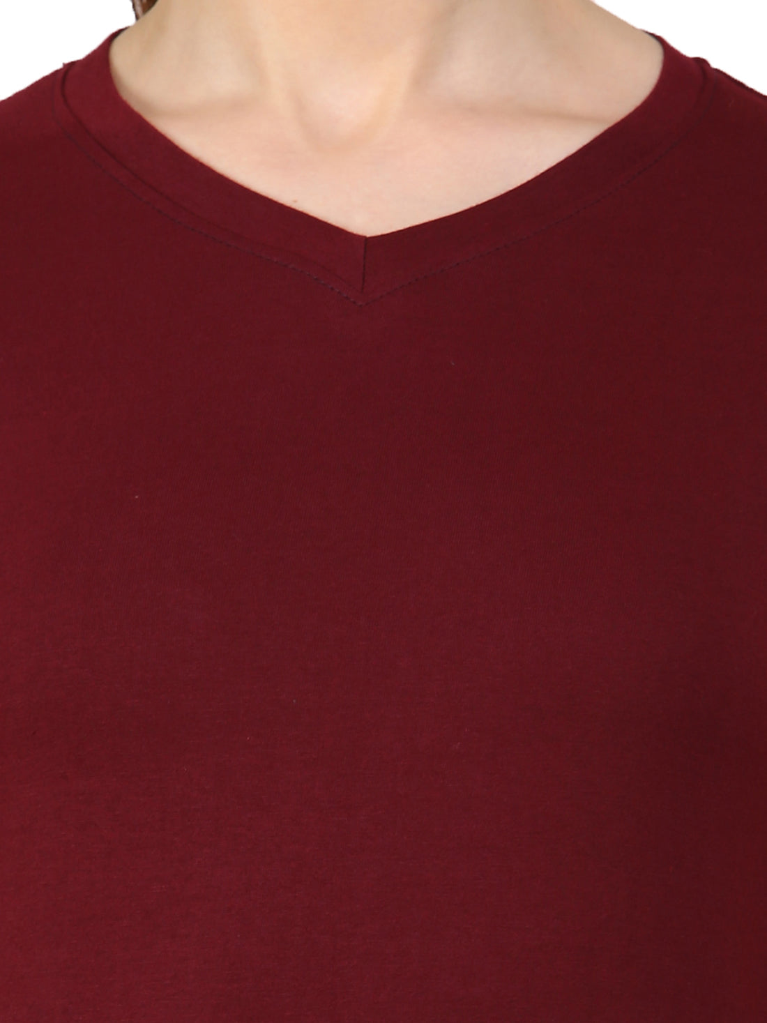 Ap'pulse Women's Long Sleeve V neck Tshirt