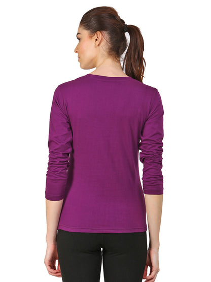 Appulse Women's Long Sleeve V neck T-Shirt | Women | Premium Cotton | Activewear | Athleisure