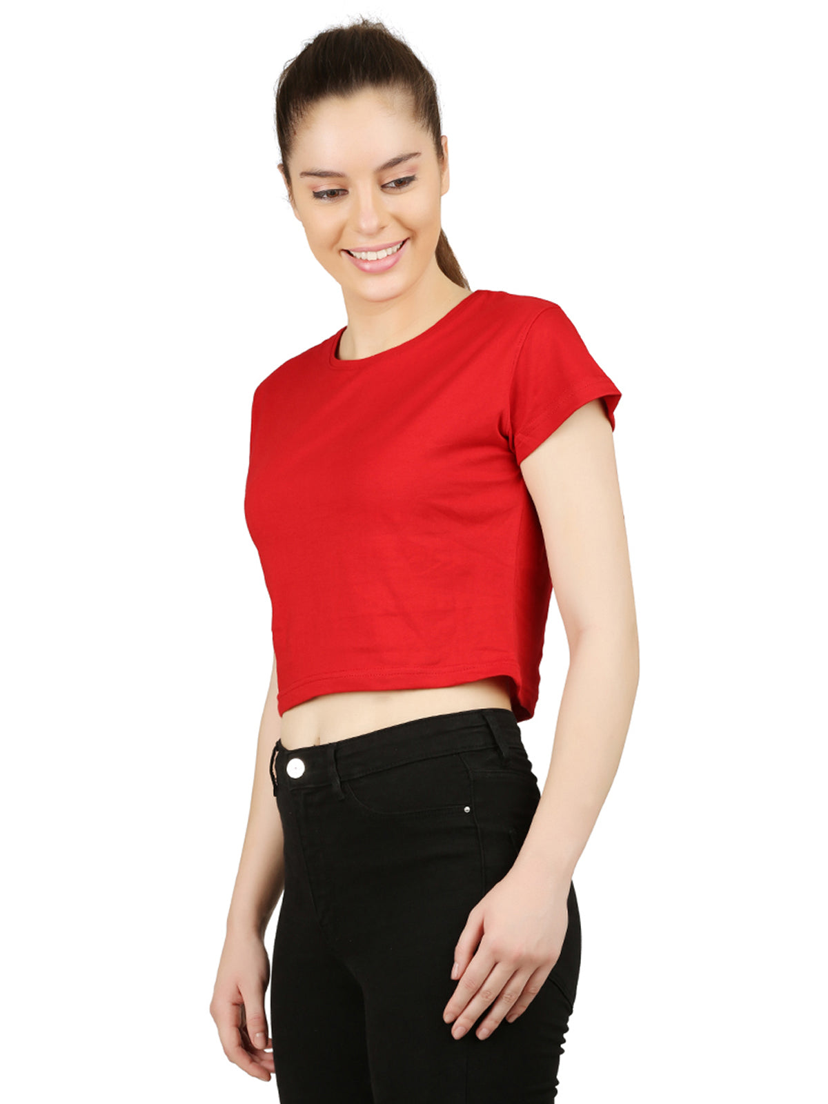Appulse Women's Short Sleeve Crop Top | Women | Premium Cotton | Activewear | Athleisure