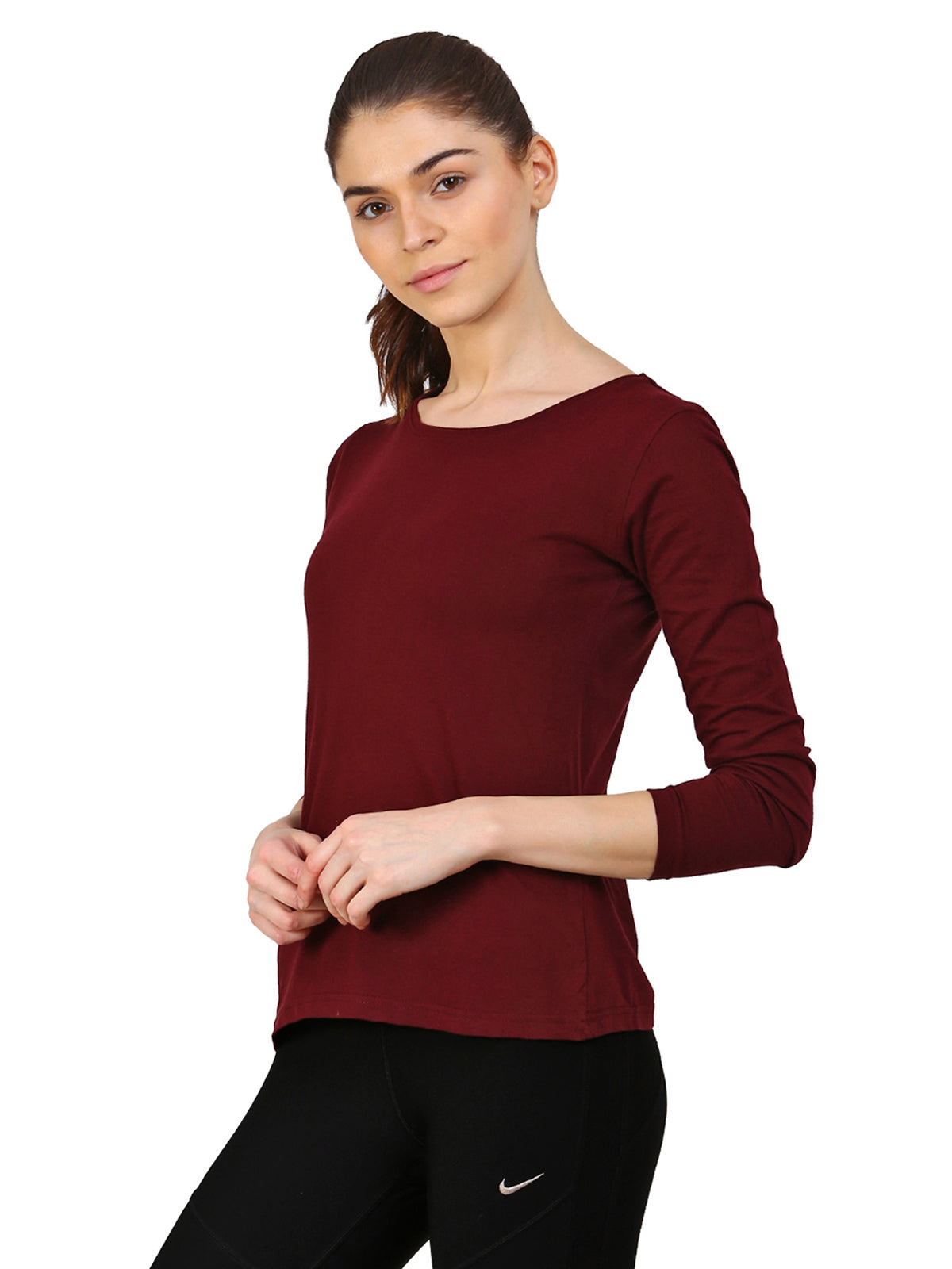 Ap'pulse Women's Long Sleeve Round neck Tshirt