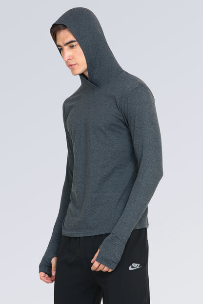 Appulse Men's Hooded Thumb Hole T-Shirt | Men | Premium Cotton | Activewear | Athleisure