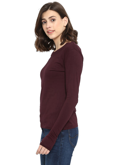 Appulse Women's Long Sleeve Thumb Hole T-Shirt | Women | Premium Cotton | Activewear | Athleisure