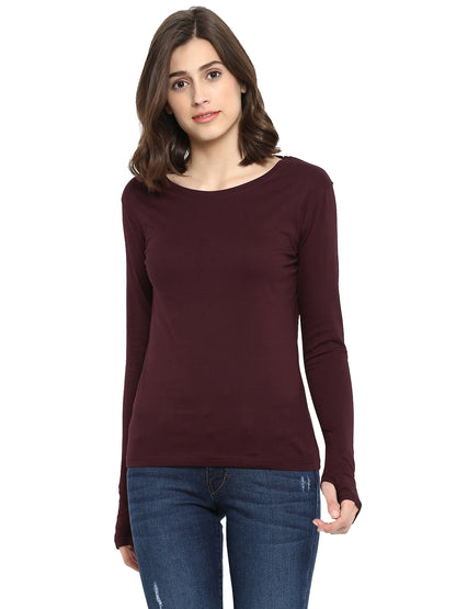 Appulse Women's Long Sleeve Thumb Hole T-Shirt | Women | Premium Cotton | Activewear | Athleisure