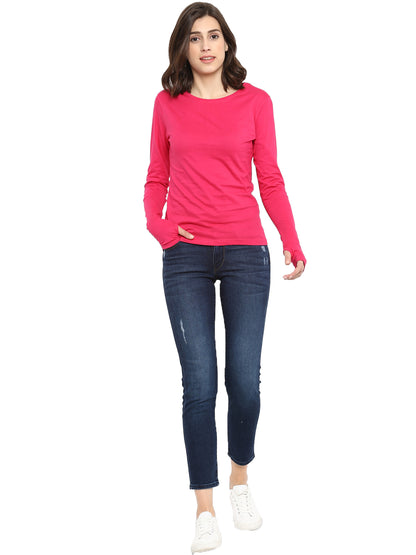 Appulse Women's Long Sleeve Thumb Hole T-Shirt | Women | Premium Cotton | Activewear | Athleisure