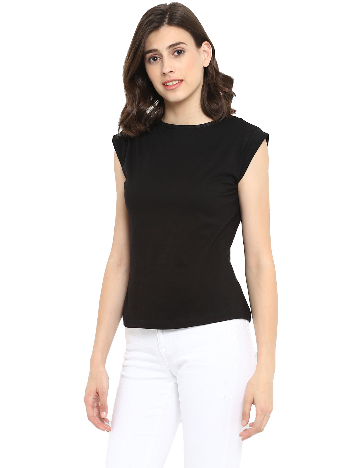Ap'pulse Women's Cap Sleeve Tshirt