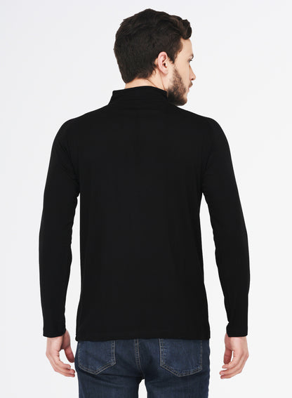 Appulse Men's 1/4 High Neck Zipper Raglan T-Shirt | Men | Premium Cotton | Activewear | Athleisure