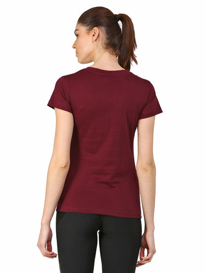 Appulse Women's Short Sleeve V neck T-Shirt | Women | Premium Cotton | Activewear | Athleisure