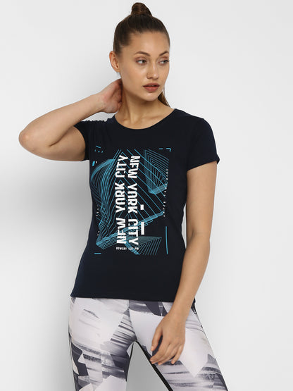 Appulse Women's Printed Sport T-Shirt | Women | Premium Cotton | Activewear | Athleisure